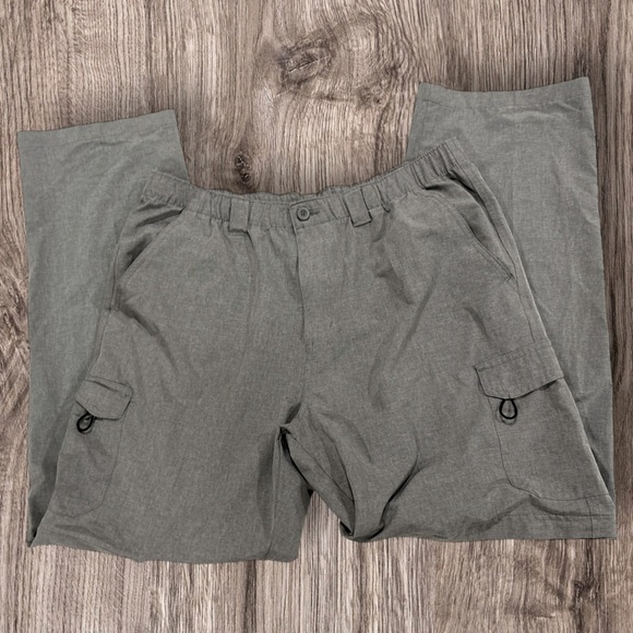 Reel Legends Other - Reel Legends Performance Conversion Pants To Shorts Mens Grey Size XL 40/42